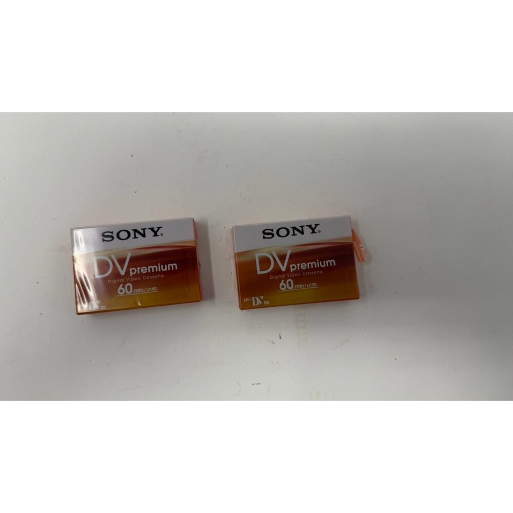 2 pack Sony DV Premium Digital Video Cassettes 90LP/60SP - BRAND NEW